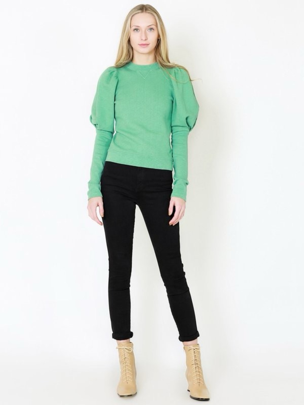 Ulla Johnson Philo Sweatshirt Turquoise Size S